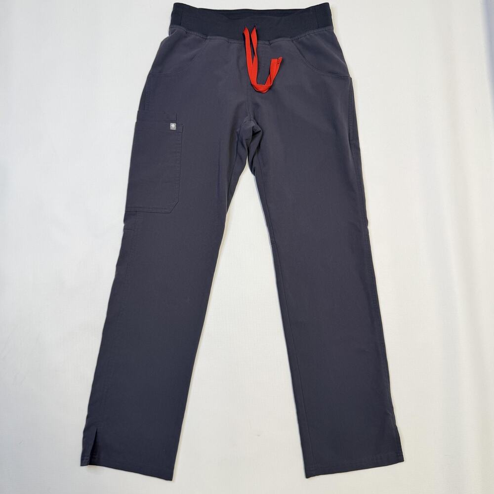 FIGS Kade Scrub Pants Womens XS Gray Technical Collection Elastic Waist T21004